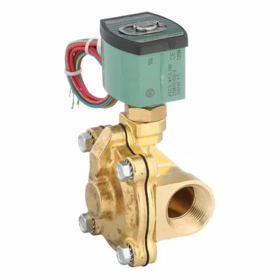 REDHAT Solenoid Valve: 2-Way, Normally Open, 1 in Pipe Size, 120V AC, Watertight - 2-Way/2-Position, Normally Open Solenoid Valves