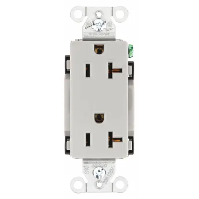 BRYANT DRS20GRY Decorator Duplex Receptacle - General Purpose Receptacles