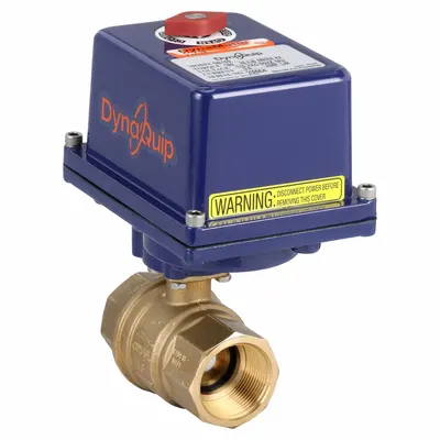 DYNAQUIP CONTROLS Brass Electrically-Actuated Ball Valve - Brass Electrically-Actuated Ball Valves