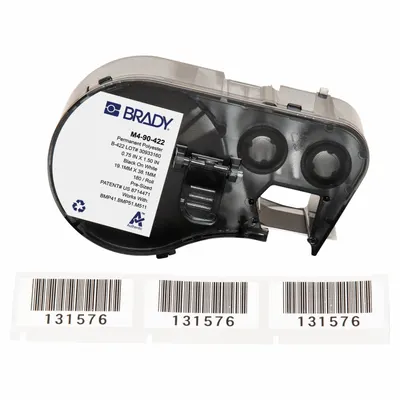 BRADY M4-90-422 Combined Label and Ribbon Cartridge - Brady Precut Label Roll Cartridges