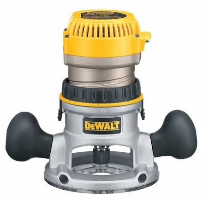 DEWALT Router: Mid-Size, Fixed Base, 1.75 hp, Fixed Speed, 24,500 RPM, 1/4 in_1/2 in Collet - Mid-Size Corded Routers