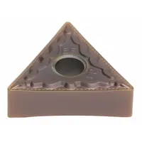 Triangle (T) indexable turning insert for general turning, facing, and profiling on lathes. Suitable for machining steel, stainless steel, and cast iron in medium-duty operations. Designations: TNMG331EEF and TNMG160404N-EF
