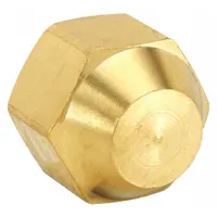 This low-lead brass 45-degree flare tube fitting is designed for 3/8 in OD tubing. It meets SAE J513 standards and is used in hydraulic, pneumatic, and fluid-handling systems to create leak-free connections