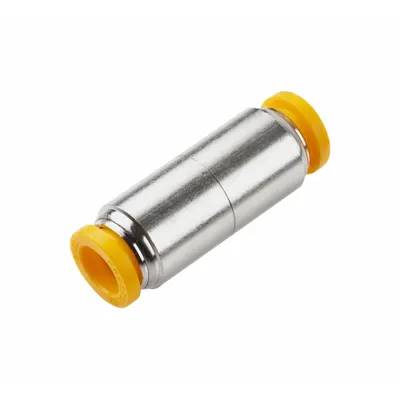 PARKER 62PLP-4M-6M Nickel-Plated Brass Push-to-Connect Union Fitting - Nickel-Plated Brass Tube Fittings