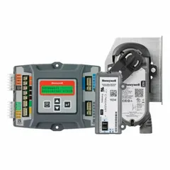 Wall-mounted economizer system for commercial HVAC applications, operating on 24V AC input with 100 VA power consumption. Includes JADE Logic Module and LCD display. Ambient temperature range -40°F to 150°F. Compatible with Sylk series.