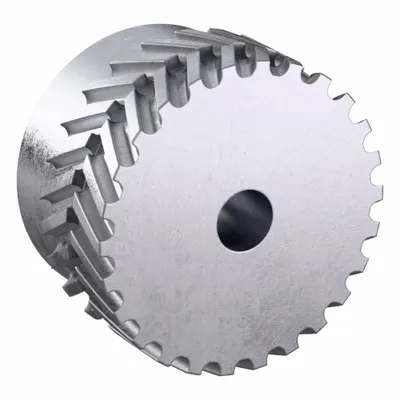 CONTINENTAL Gearbelt Pulley: Plain, 8 mm Pitch, For 25 mm Belt Wd, 26 Teeth - Plain-Bore Timing Pulleys with Hub