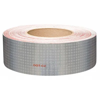 ORALITE Reflective Tape, White, 2 in x 50 yd, Acrylic Adhesive - Vehicle Reflective Tapes