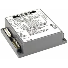 Ignition control for managing burner startup in HVAC systems. Controls spark generation and flame sensing for boilers and water heaters. Suitable for commercial and residential heating applications.