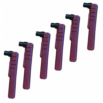 GRAPHIC CONTROLS Pen: Pens, Dickson Chart Recorders, Red, Pens-P222, 6 Pens Included, Broad - Circular Chart Recorder Pens