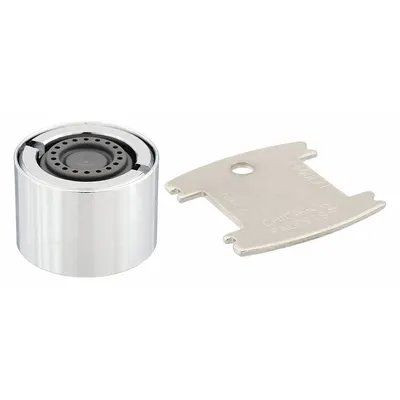 CHICAGO FAUCETS E28-5JKABCP Spray Flow Outlet - Faucet Aerators & Outlets