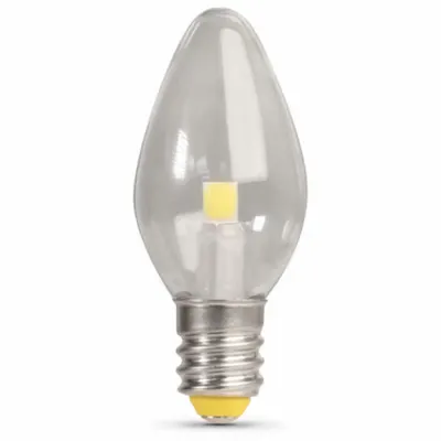 FEIT ELECTRIC Compact LED Bulb: Candelabra Screw (E12), LED, (C) Candle, C7, 0.6 W Watt - Candelabra Screw Base (E12) Lamps