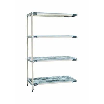 METRO AX516GX3 Harsh-Environment Antimicrobial Stationary Plastic Shelving