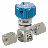 HAM-LET Ultra High Purity Diaphragm Valve: 1/4 in, 316L Stainless Steel, 225 psi Max Pressure (CWP) (MPN 2LDS4R-FV)