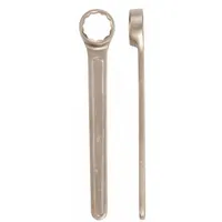 AMPCO Box End Wrench: Natural, 25/32 in Head Size, 7 1/2 in Overall Lg, Std, 0° Head Offset Angle (MPN 4612)