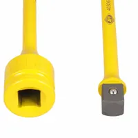 This torque limiting extension is designed for use with 3/4 in air impact tools. Made of chrome molybdenum steel with a yellow finish, it helps prevent over-torquing during wheel installation on trucks and heavy equipment. Suitable for fleet and vehicle maintenance applications