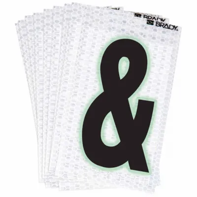 BRADY Reflective Permanent Letters & Numbers