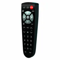 CLEAN REMOTE TV Remote Control: LG/Philips/RCA/Samsung/Universal, CR4B-2, Black, 1 in Overall Dp