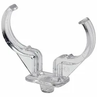 LEVITON Lampholder: Lamp Support Clip, 4-Pin (2G11), Horizontal Mounting Orientation, Clear (MPN 23452-H)