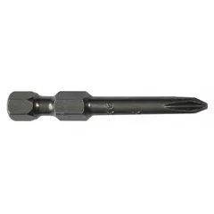 Impact-rated #3 Phillips bit made from S2 steel with a standard hex shank. Designed for use with impact drivers in heavy-duty fastening applications. Sold in a 5-pack.