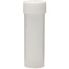APPROVED VENDOR Scintillation Vial with Cap, HDPE, 6 mL, 17 mm Body Dia, Non-Sterile, 986644