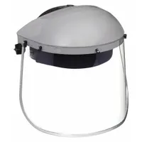 SELLSTROM Face Shield: Clear, Uncoated, Reusable, 15 1/2 in Visor Wd, 8 in Visor Ht, Polycarbonate (MPN S30110)