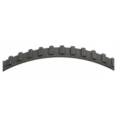 This DAYCO timing belt and metric V-belt belt has an effective length of 800 mm and is reinforced with fiberglass cord. It is used for engine timing and accessory drive applications in vehicles, ensuring precise synchronization of camshaft and crankshaft.