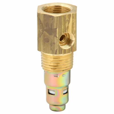 CONRADER Check Valve: In Tank, Brass, 1/2 in Inverted Flare, 1/2 in (M)NPT - Pneumatics