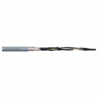 CHAINFLEX Control Cable: 14 AWG Conductor Size, 2 Conductors, PVC, Order by the Foot, Gray (MPN CF140US-25-02)