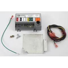 Ignition control for gas-fired heating equipment. Manages the ignition sequence to support burner operation. Used as a replacement component in unit heaters and duct furnaces.