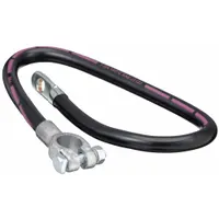 GROTE Battery Cable: Top Post Cable, 1 ga Wire Size, 23 in Overall Lg, Black, 60VDC, Bolt (MPN 84-9335)