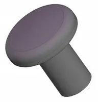 INNOVATIVE COMPONENTS Hand Knob: Pull, Plastic w/ Steel Thread, 1/4"-20 Thread, 1.63 in Dia (MPN GN4C----PL5--21)