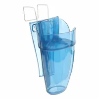 SAN JAMAR Ice Scoop and Holder: Blue, Polycarbonate, 8 3/8 in Wd, Dishwasher Safe, NSF (MPN SI9000GR)