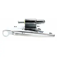 Spring assisted hinge for commercial refrigerators and freezers. Supports door operation with spring assistance for controlled opening and closing. Suitable for food service and cold storage equipment