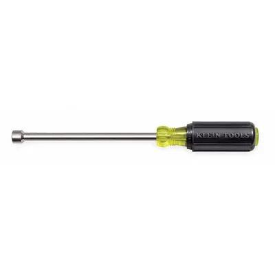 KLEIN TOOLS Hollow Round Shank Nut Driver: Straight, SAE, With Magnetized Tip, Std - Fastener-Holding Nut Drivers