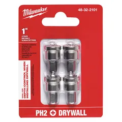 Insert bit for driving screws and fasteners in industrial assembly, construction, and maintenance. Fits standard power tools and impact drivers for torque transfer in metalworking, woodworking, and general fabrication.