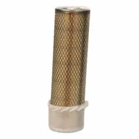 Round, axial seal engine air filter with 4 3/32 in outside diameter. Designed for use in agricultural and industrial equipment to remove airborne contaminants from intake air. Cross-references to Baldwin PA2344FN