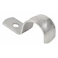 Conduit & Pipe Strap Clamp, One-Hole: 1 1/2 in Trade Size, 316 Stainless Steel, EMT (MPN S215001S00)