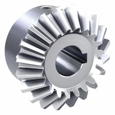 KHK GEARS Miter Gear: For 90° Shaft Angle, Module m 2, 20 Teeth, Stainless Steel - Straight Teeth Metric Miter Gears