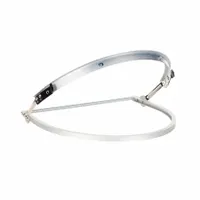 MSA Face Shield Frame: Slotted Attachment Type, Metal, Silver, Compatible with V-Gard® Series (MPN 10176739)