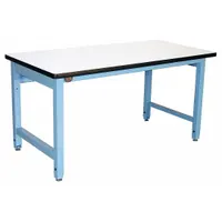 PRO-LINE Workbench: Adj Ht, Laminate, 72 in x 30 in, 5,000 lb Overall Load Capacity, Blue (MPN HD723030PL-L14)