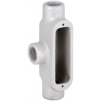 Conduit Outlet Body: Iron, 2 in Trade Size, T Body, 105 cu in Body Capacity, Threaded Hub (MPN T68)