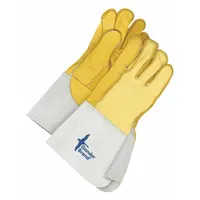 BDG Leather Gloves: L ( 9), Cowhide, Premium, Glove, Full Finger, Gauntlet Cuff, Unlined, 1 PR (MPN 64-1-1065C-105)
