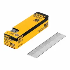 Collated brad nails with smooth, galvanized steel construction and glue coating. Features a 1 mm shank diameter, 1 in overall length, and chisel point for reduced splitting. Suitable for precision trim, pin, and finishing applications in woodworking and construction.