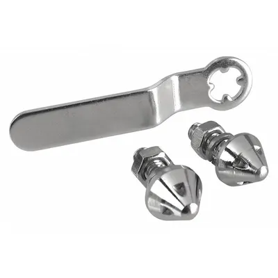 BELL Anti-Theft Fasteners, Stainless Steel, 2-Pack - License Plate Accessories