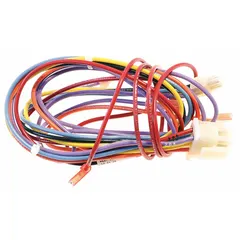 This wire harness is designed for use in HVACR equipment to facilitate organized electrical connections between components such as controls, compressors, and fans. It ensures reliable power and signal transmission in commercial and industrial heating, ventilation, air conditioning, and refrigeration systems.