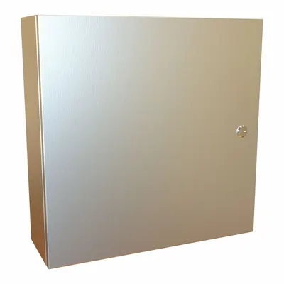 HAMMOND Electrical Enclosure: 304 Stainless Steel, 20 in x 20 in x 6 in, NEMA 12/13/3R/4/4X - Stainless Steel Enclosures