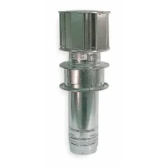 This venting kit is designed for gas wall and ceiling heaters, providing dual sidewall venting for combustion gases. It includes an 18-inch B Vent and a B to C Adapter, constructed from galvanized steel with a 6-inch vent diameter. The flange-mount design allows for secure installation with 6 x 6-inch opening dimensions.