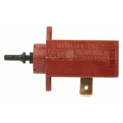 Thermal actuator for washing machines and dryers. Expands when electrically heated to move a plunger, controlling mechanical functions such as door lock engagement or water flow direction.