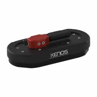 Oval foam gripper with 320 mm x 160 mm pad, 24 mm height, EPDM material, and 6 mm inlet. Designed for gentle handling of delicate or irregular objects in industrial automation, including packaging, assembly, and material handling