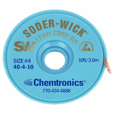 CHEMTRONICS Rosin Flux Desoldering Braid - Rosin Flux Desoldering Braids